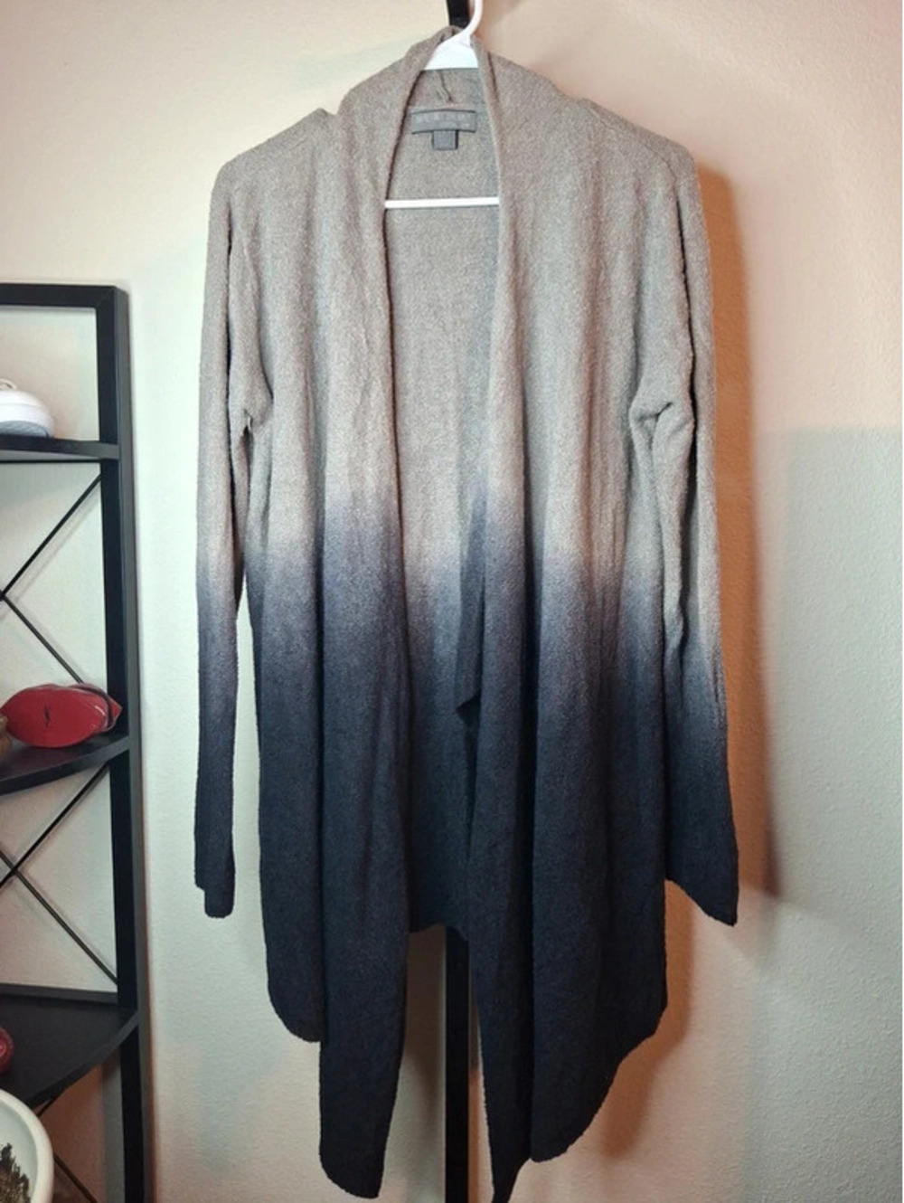 Barefoot Dreams CozyChic Lite Ombré Calypso Wrap open-front cardigan size L/XL
